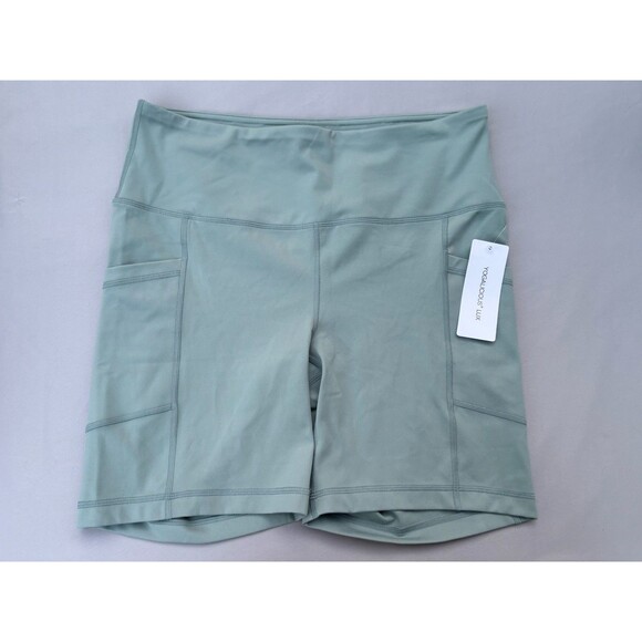 Yogalicious Pants - Yogalicious Women’s 7” Lux Shorts Green NWT  Size XLarge
